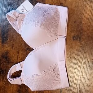 NWT Veracomfort pink L2/2X Wirefree Molded Cup Super Comfortable Adjustible Bra